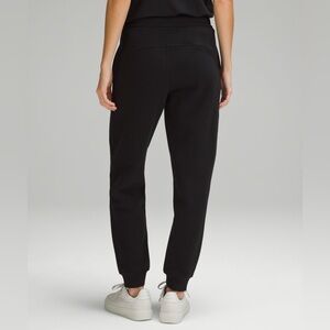 Lululemon Black Scuba High-Rise Jogger Full Length Cotton Activewear Gym Yoga